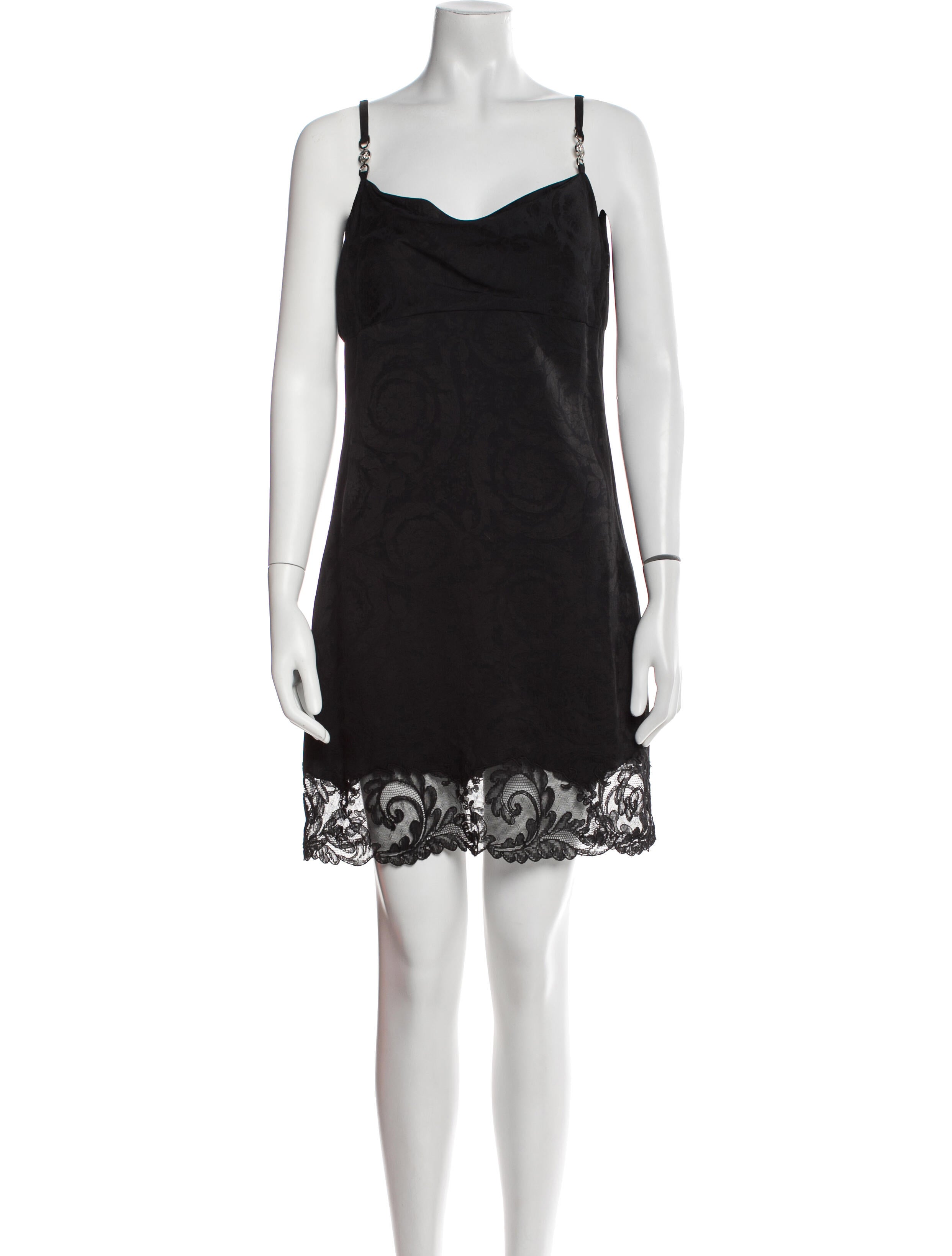 Versace Square Neckline Mini Dress