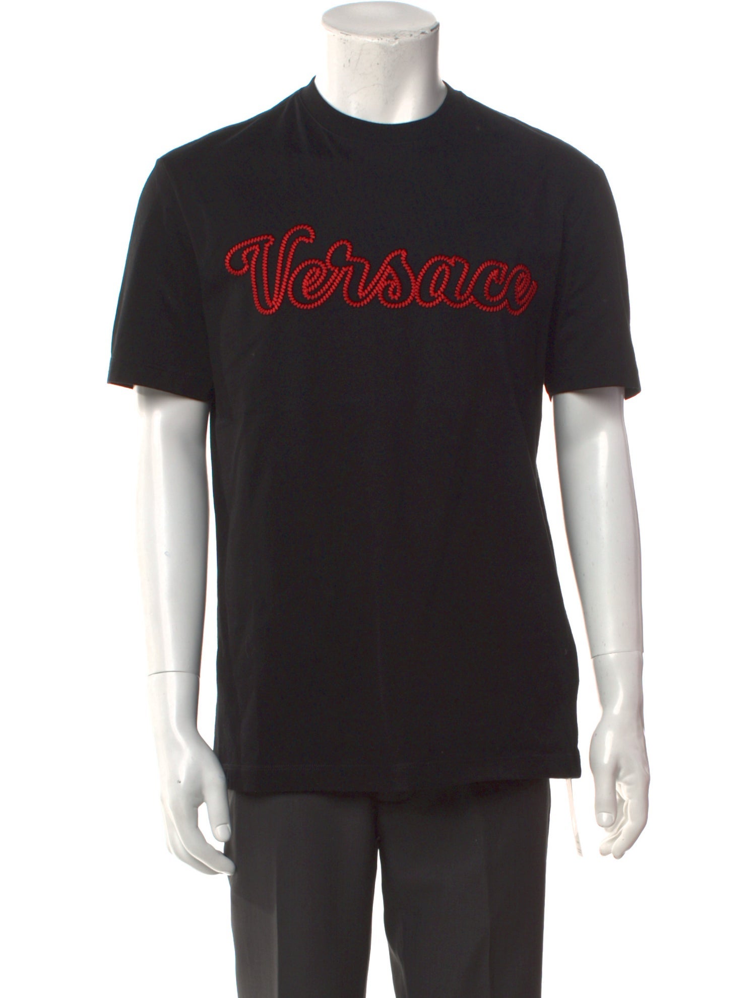 Versace Graphic Print Crew Neck T-Shirt