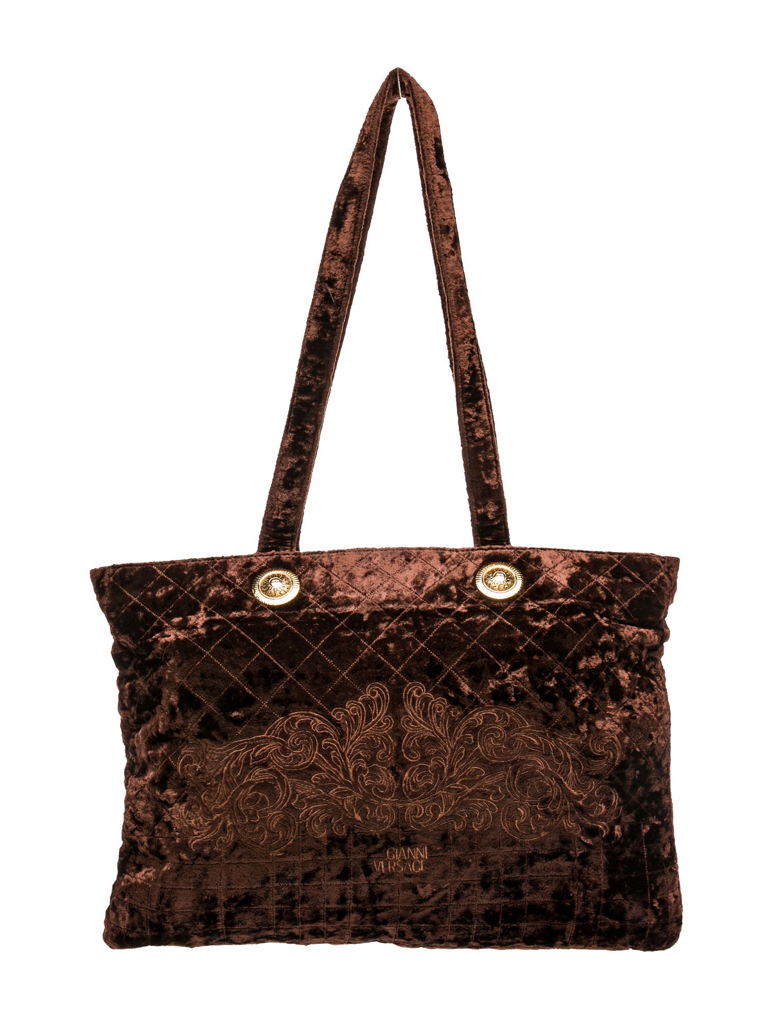 Versace Velvet Shoulder Bag