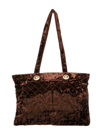Versace Velvet Shoulder Bag
