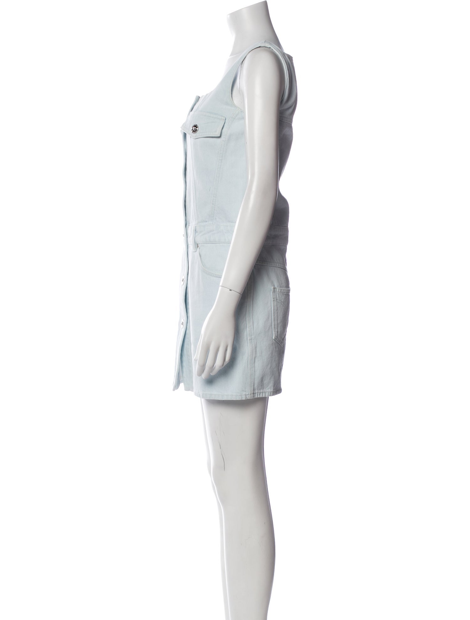 Versace Square Neckline Mini Dress