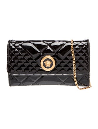 Versace Patent Leather Shoulder Bag