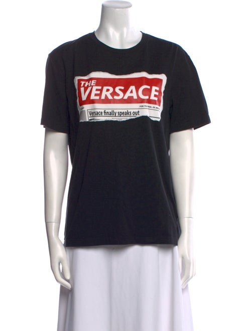 Versace Graphic Print Crew Neck T-Shirt