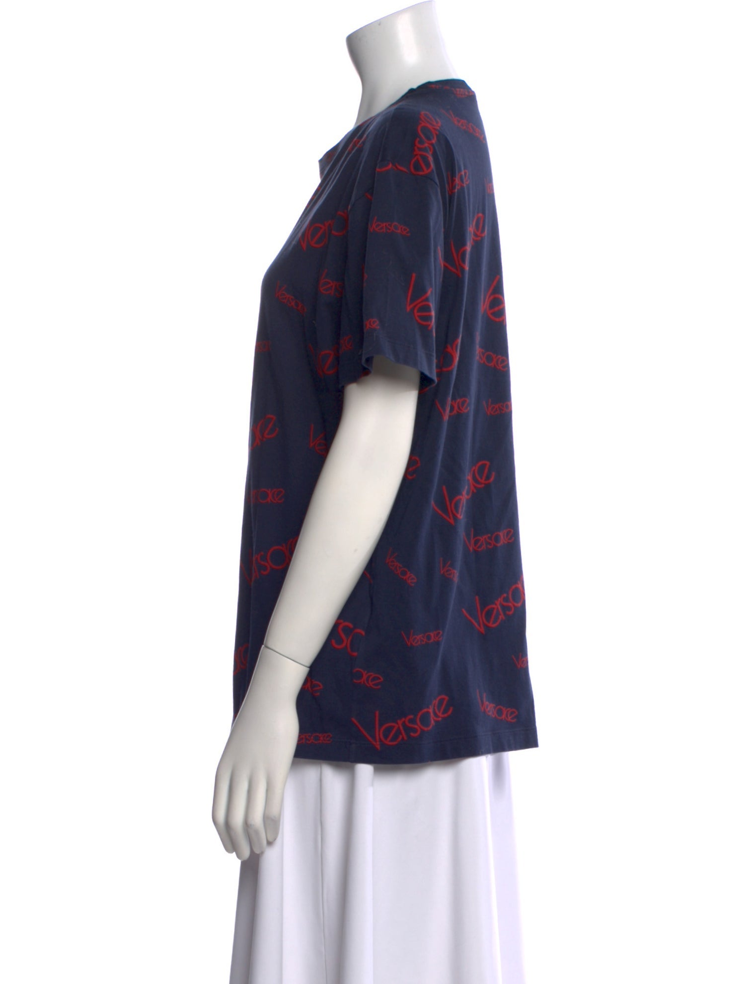 Versace Graphic Print Crew Neck T-Shirt