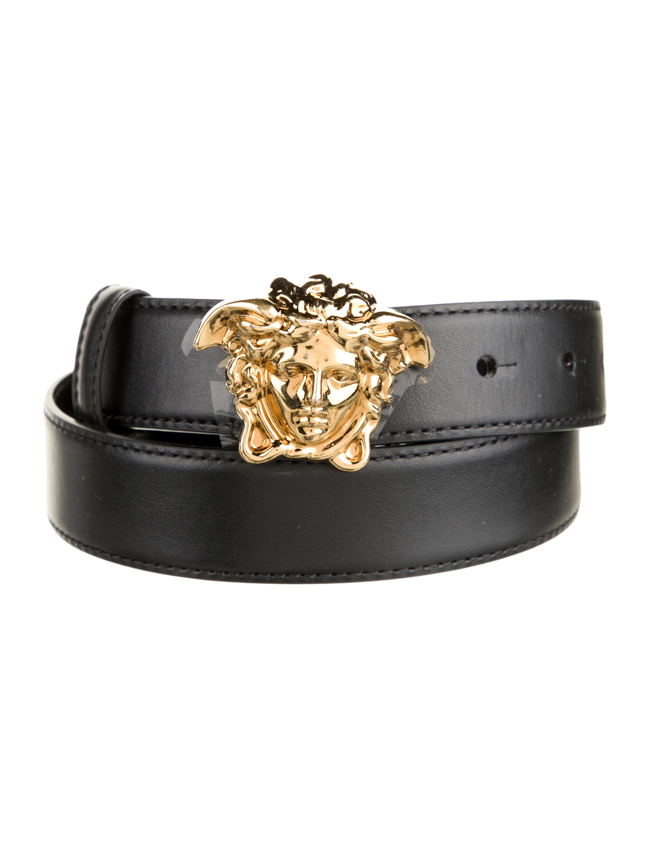 Versace Skinny Leather Belt w/ Tags