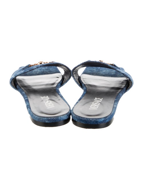 Versace Denim Printed Slides