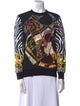 Versace Printed Crew Neck Sweatshirt
