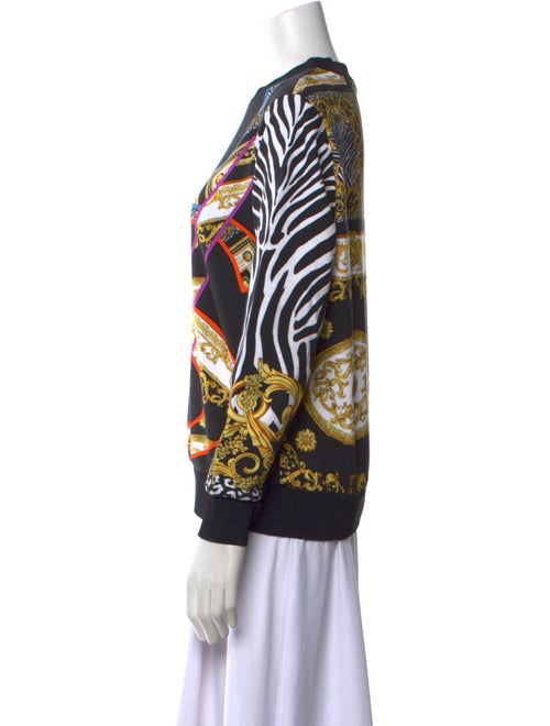 Versace Printed Crew Neck Sweatshirt