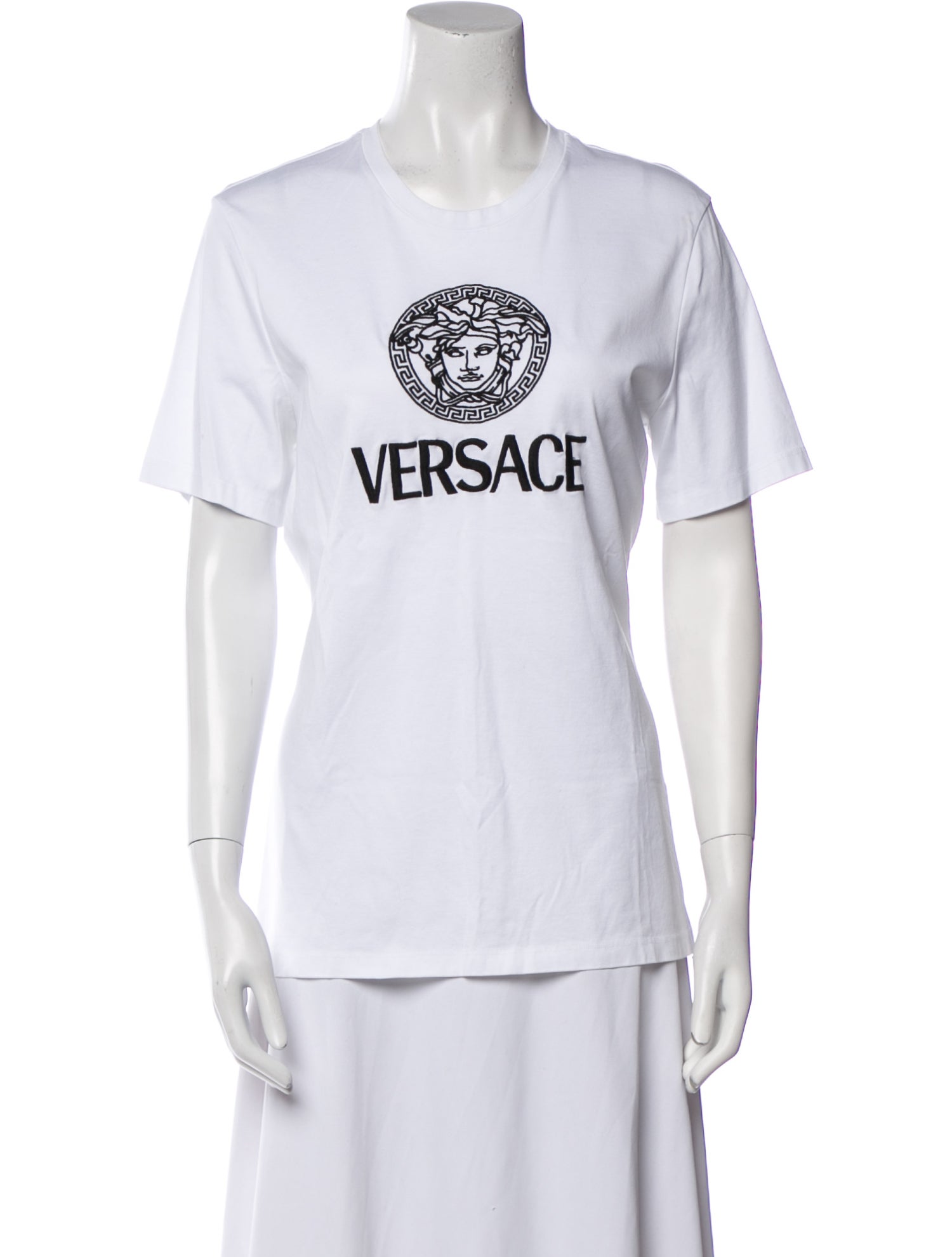 Versace Graphic Print Crew Neck T-Shirt