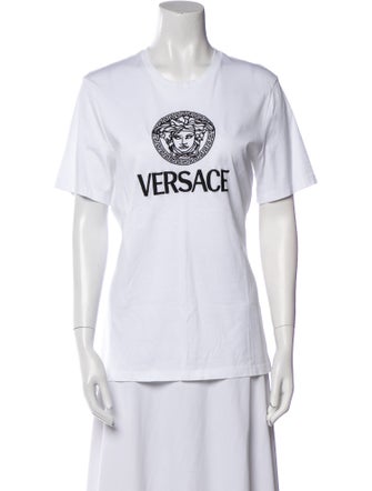 Versace Graphic Print Crew Neck T-Shirt