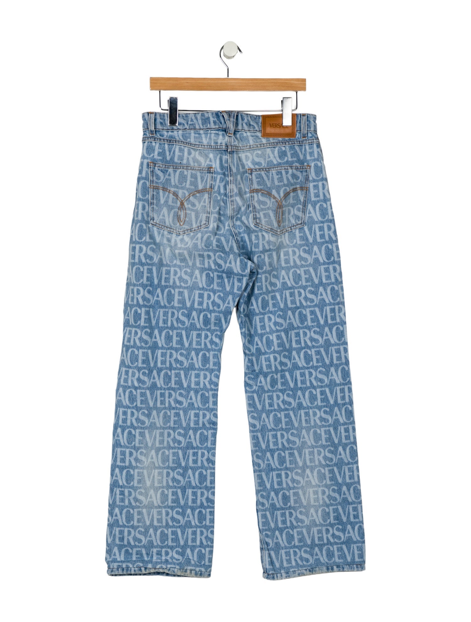 Versace High-Rise Wide Leg Jeans