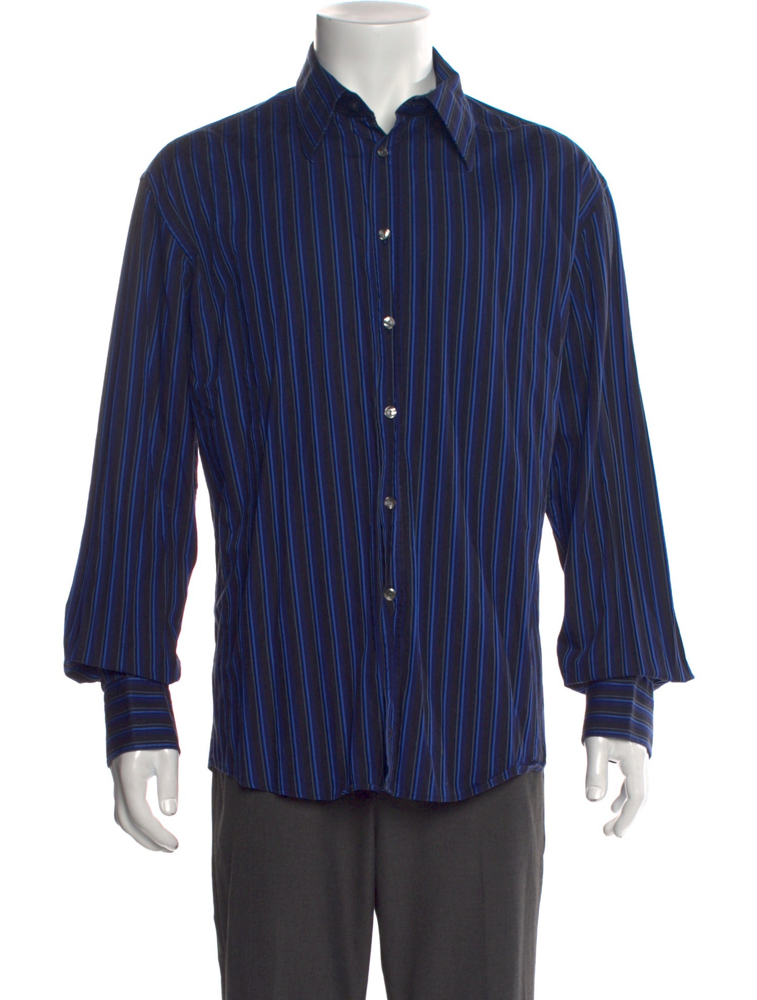Versace Collection Striped Long Sleeve Shirt