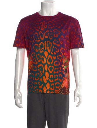 Versace Printed Crew Neck T-Shirt