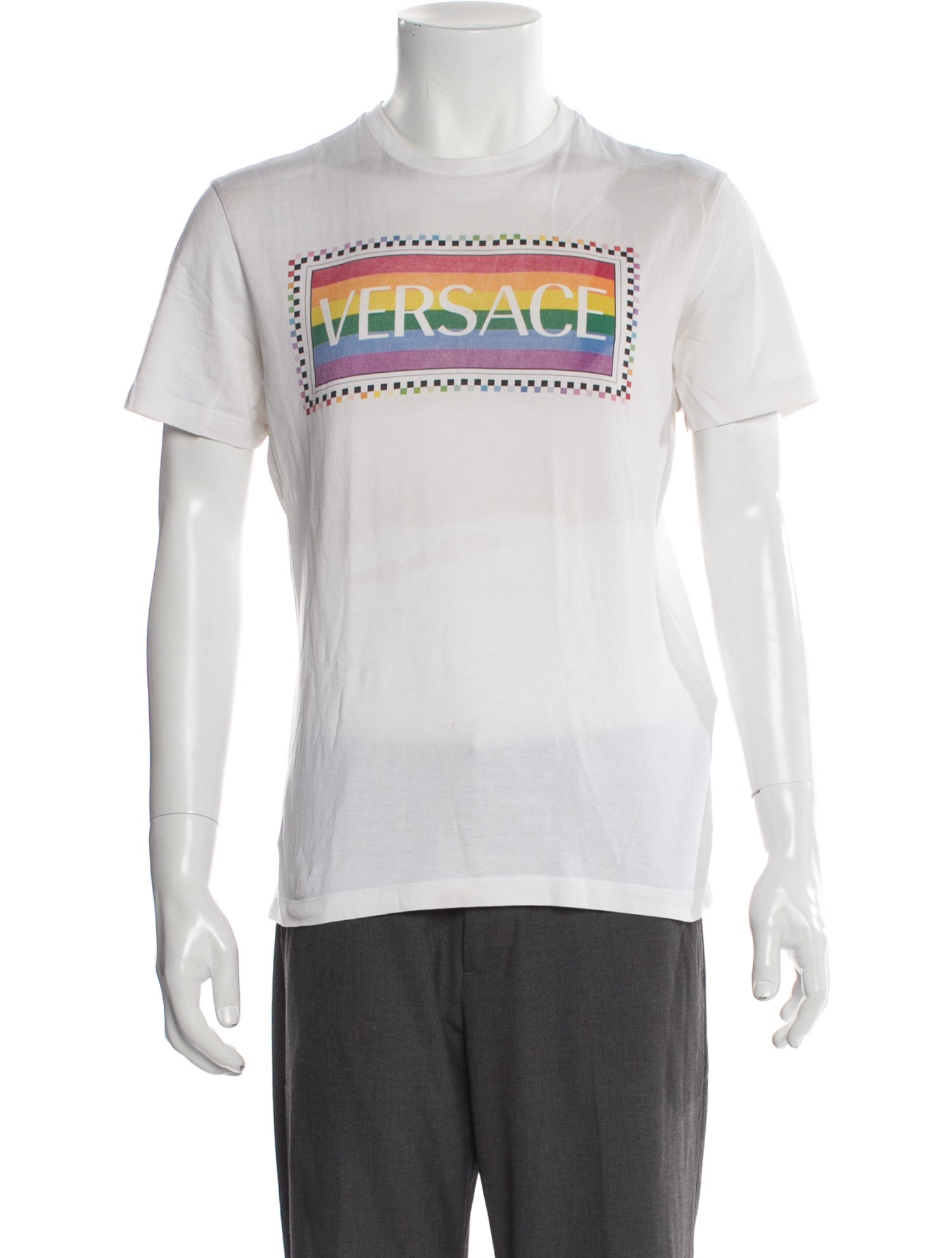 Versace Graphic Print Crew Neck T-Shirt