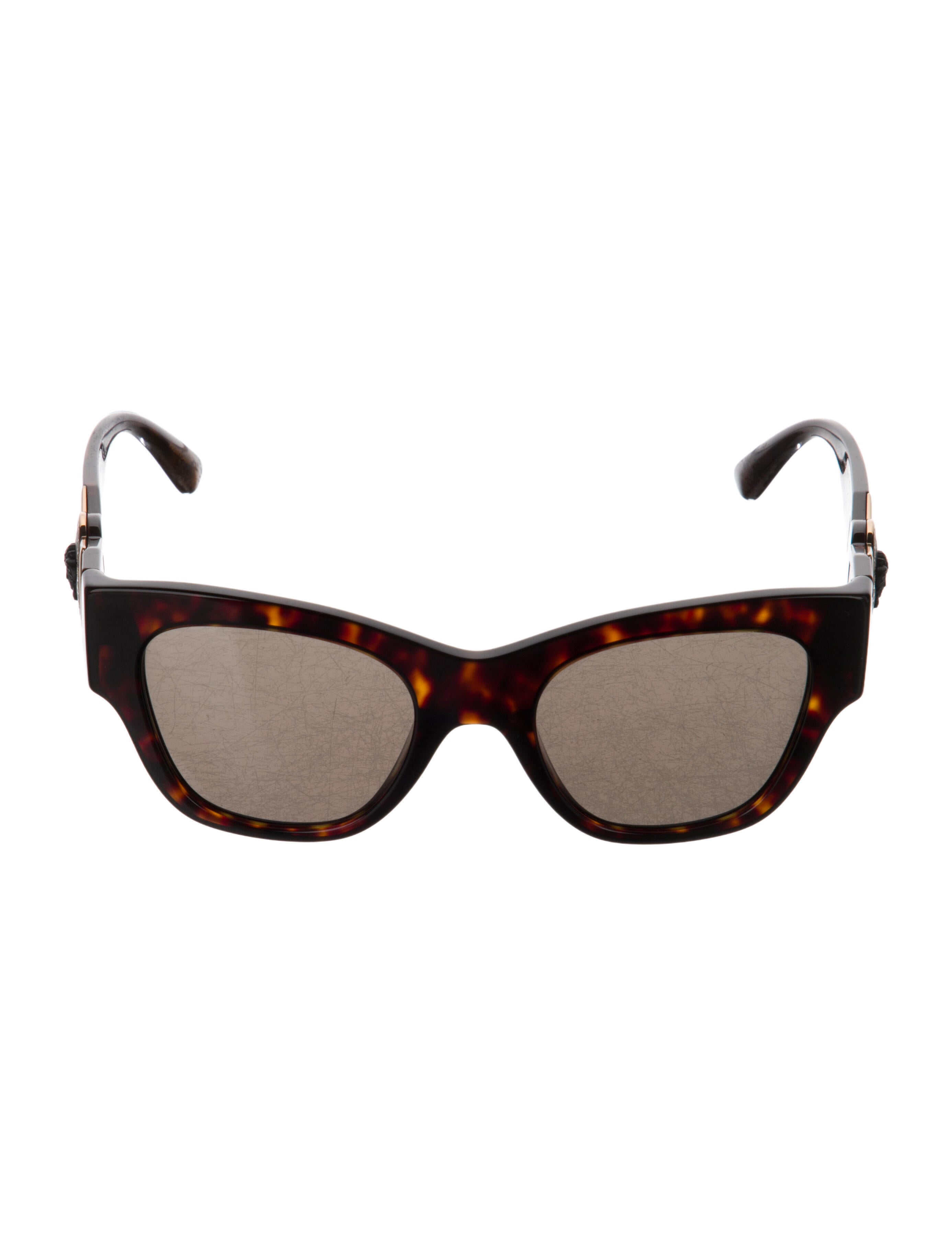 Versace Wayfarer Tinted Sunglasses