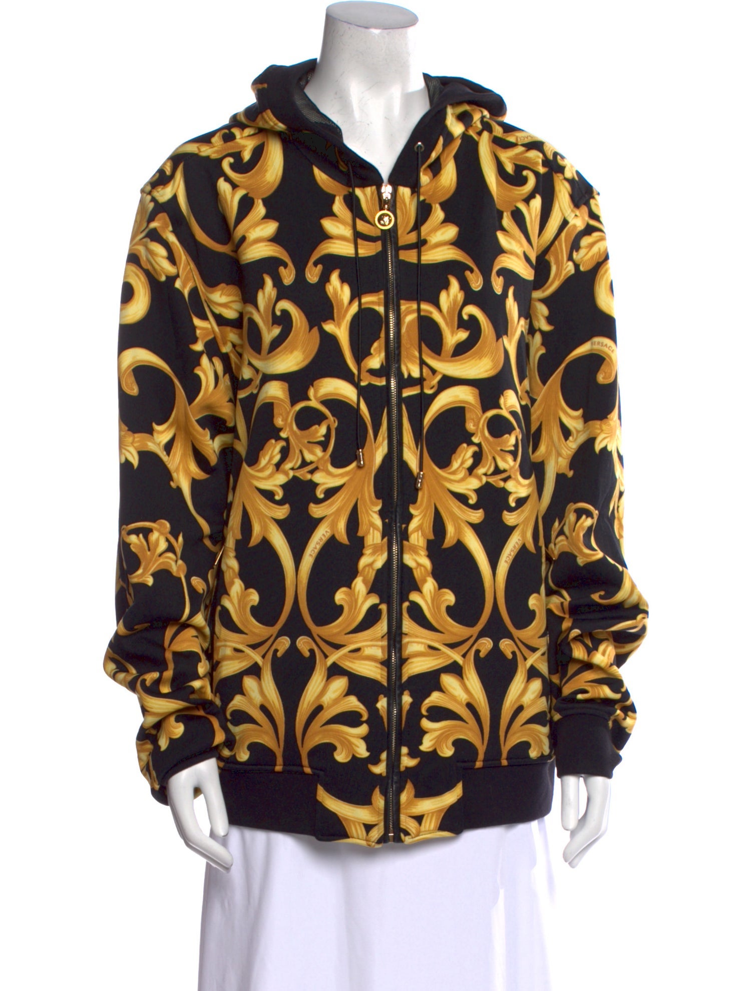 Versace Printed V-Neck Sweatshirt