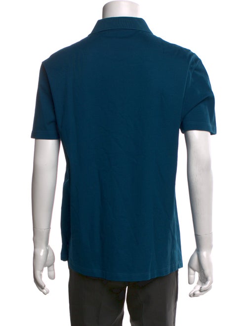 Versace Medusa Insignia Collar Polo Shirt