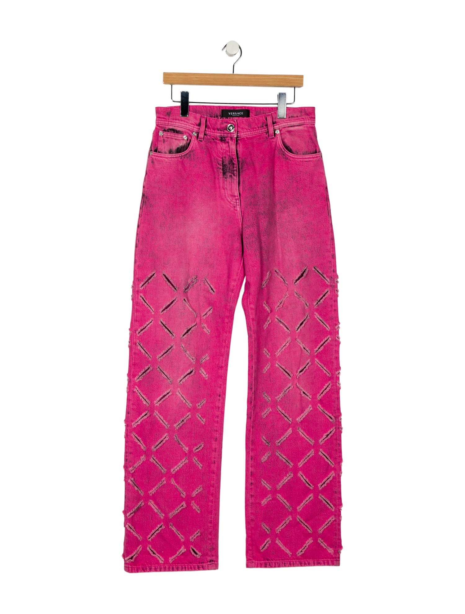Versace High-Rise Wide Leg Jeans