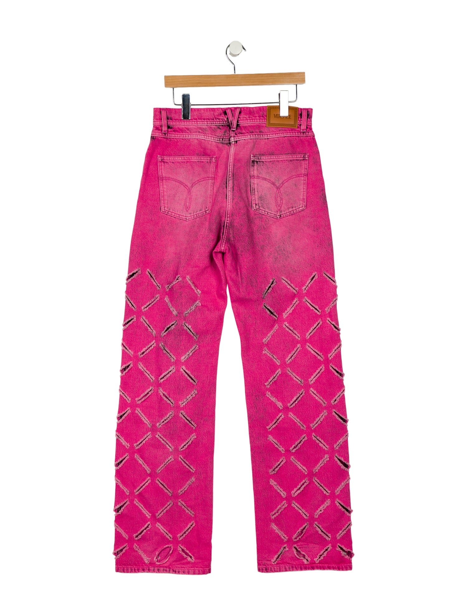 Versace High-Rise Wide Leg Jeans