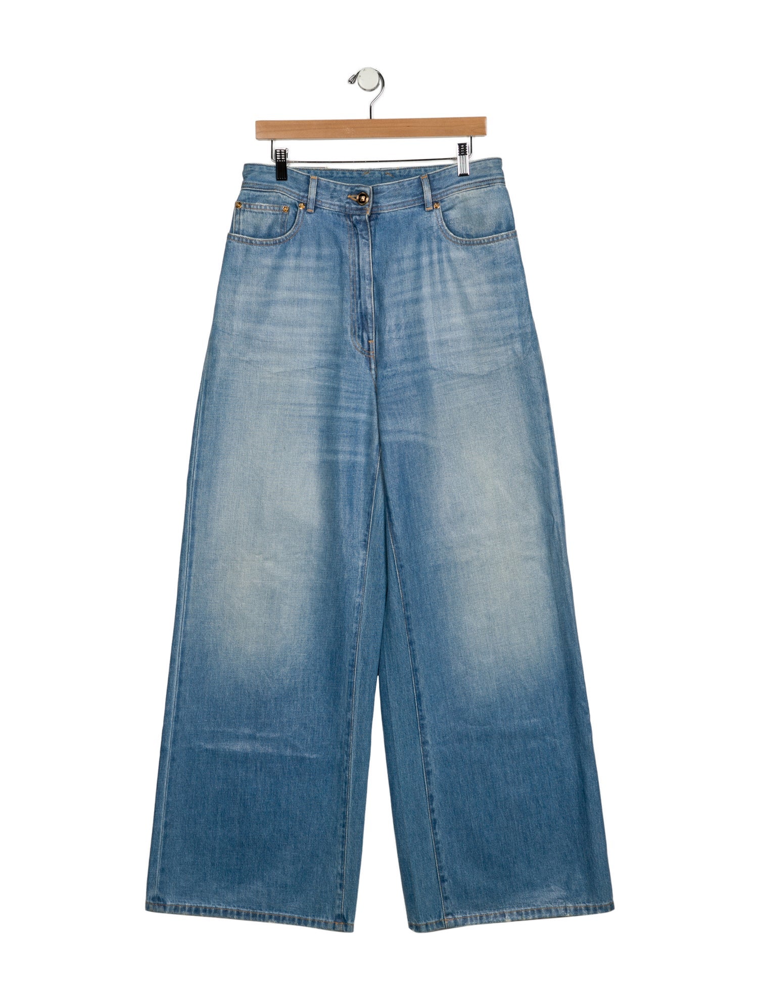 Versace High-Rise Wide Leg Jeans