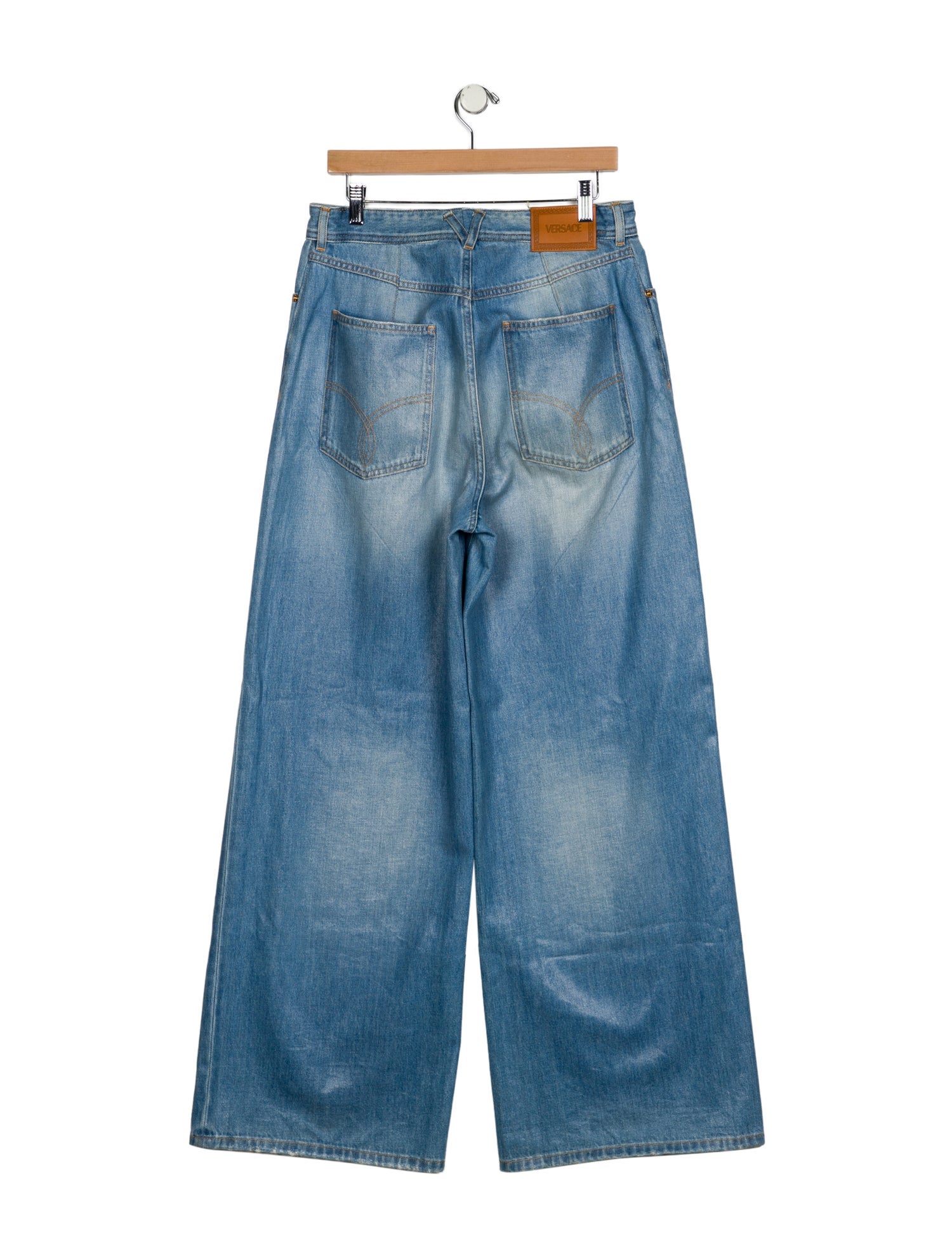 Versace High-Rise Wide Leg Jeans