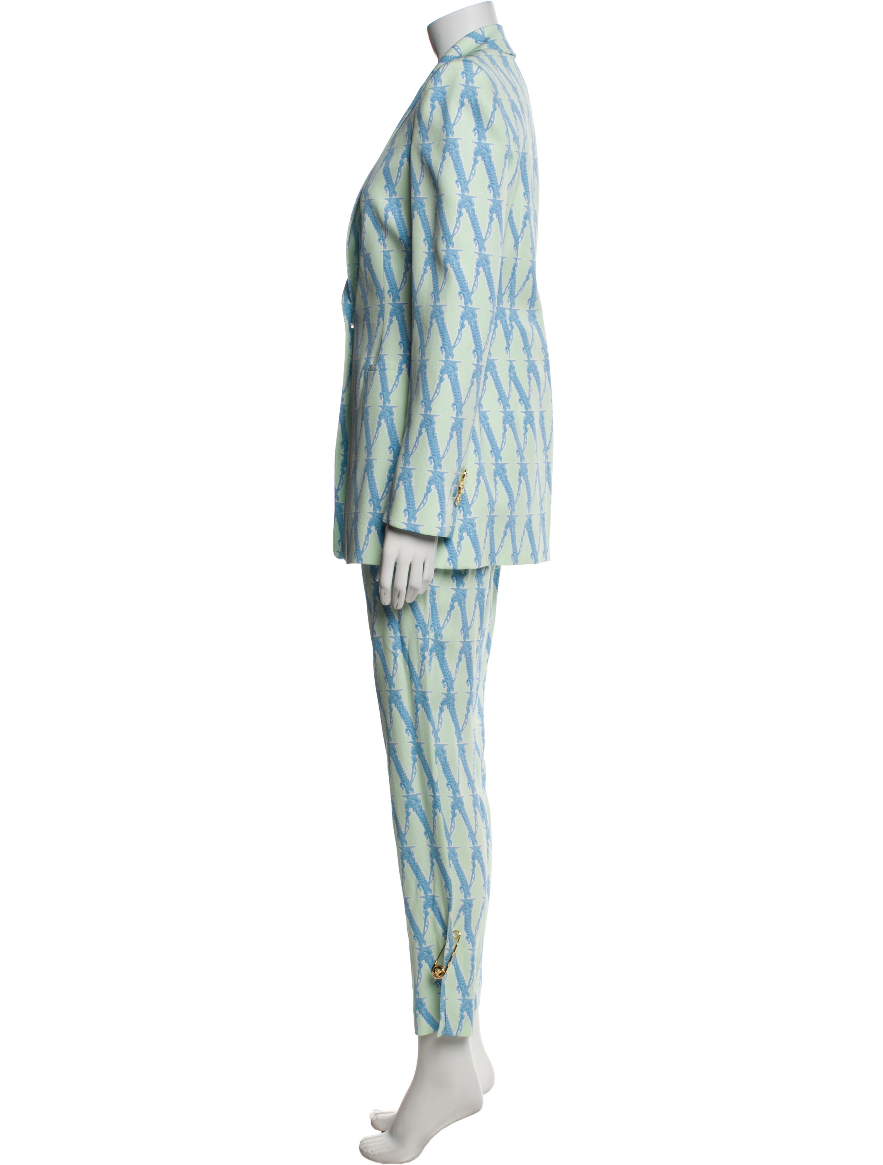 Versace Printed Pantsuit