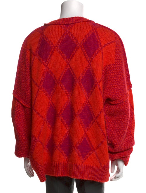 Versace Wool Graphic Print Pullover