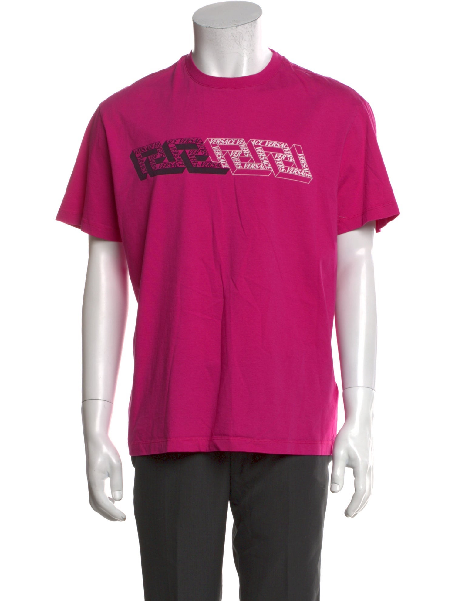 Versace Graphic Print Crew Neck T-Shirt