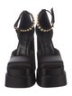 Versace Medusa Insignia Satin D'Orsay Pumps