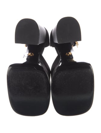 Versace Medusa Insignia Satin D'Orsay Pumps