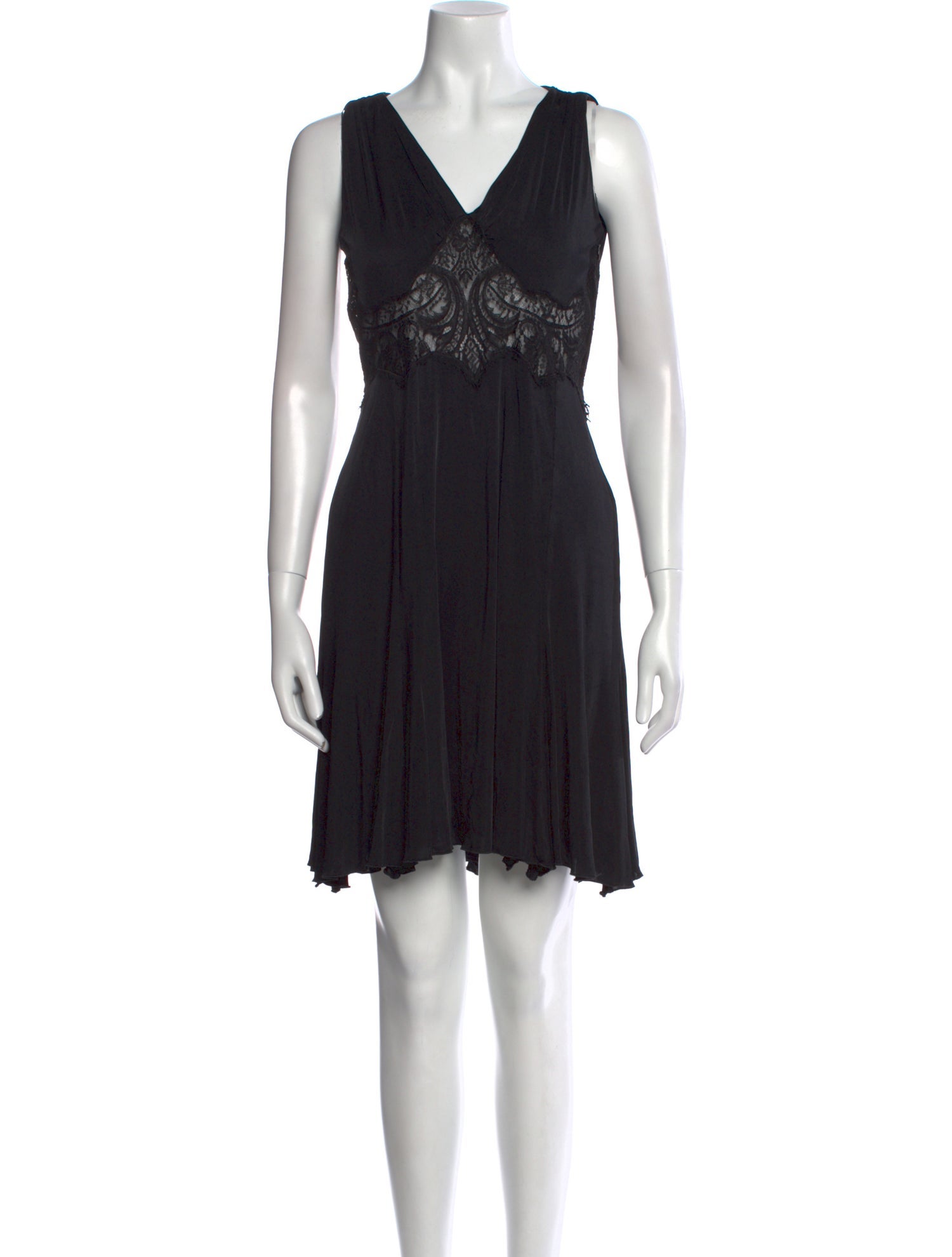 Versace V-Neck Mini Dress