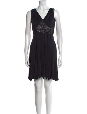 Versace V-Neck Mini Dress
