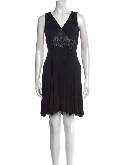 Versace V-Neck Mini Dress