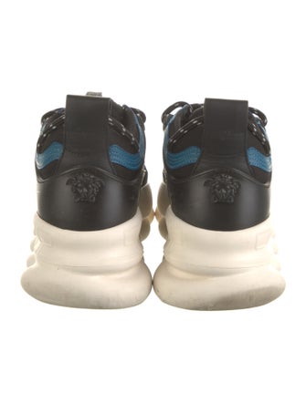Versace Leather Colorblock Pattern Sneakers