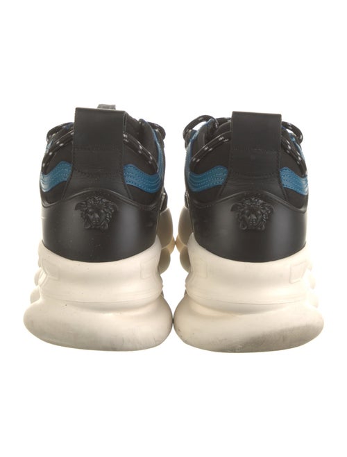 Versace Leather Colorblock Pattern Sneakers