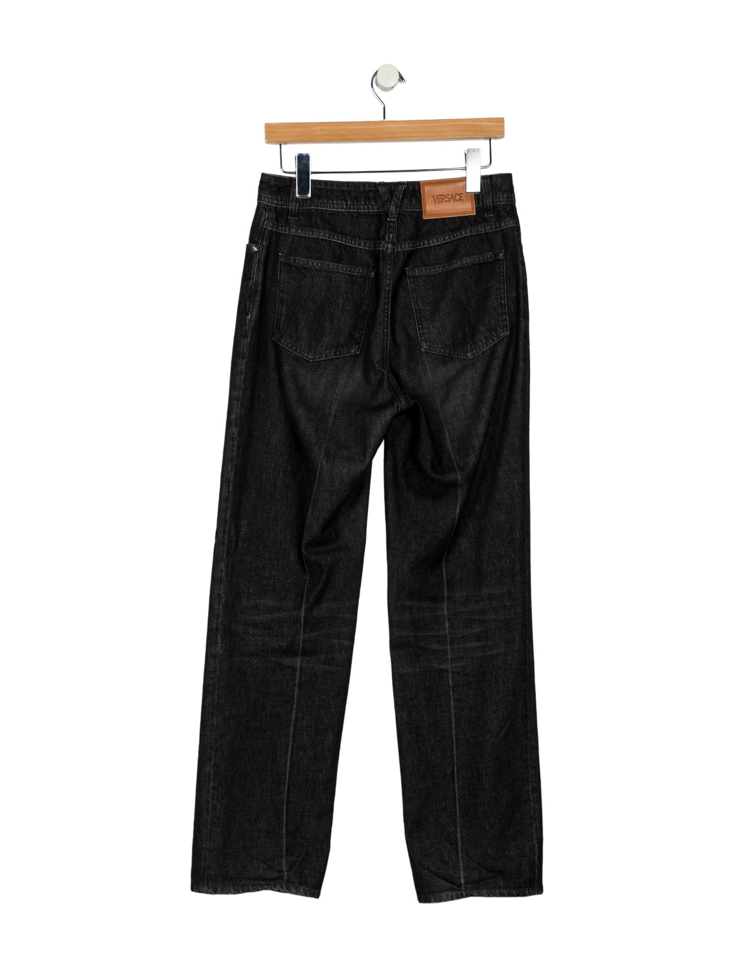 Versace Mid-Rise Straight Leg Jeans
