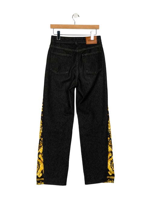 Versace Mid-Rise Wide Leg Jeans