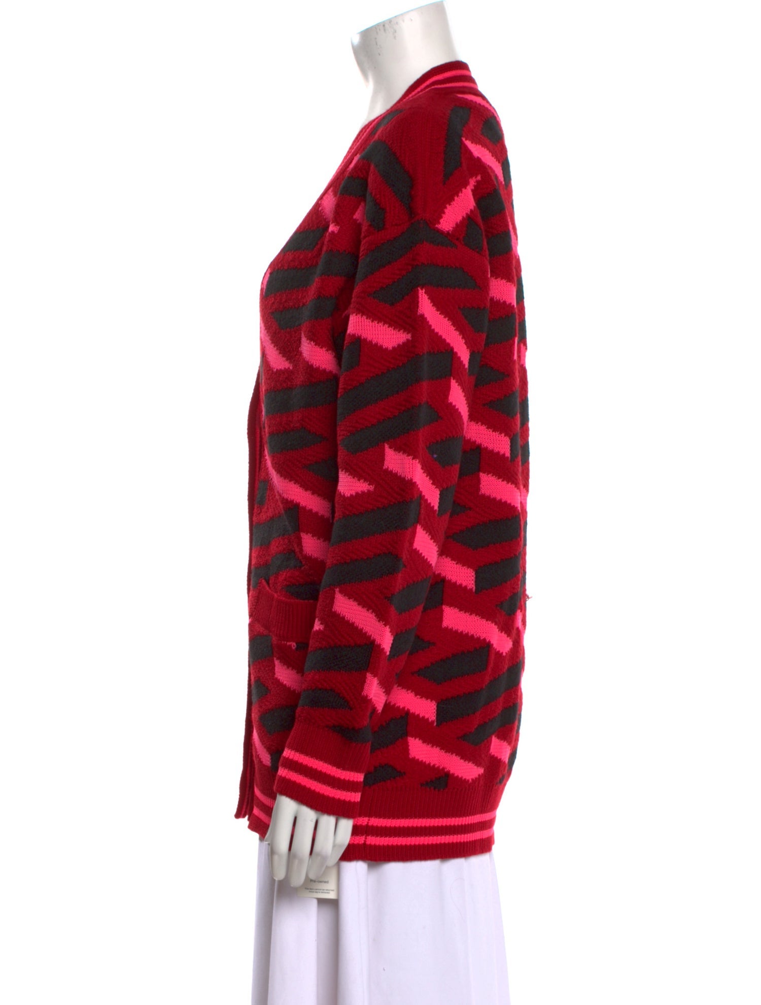 Versace Virgin Wool Printed Sweater