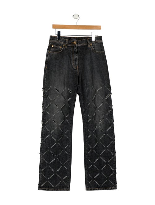 Versace High-Rise Wide Leg Jeans