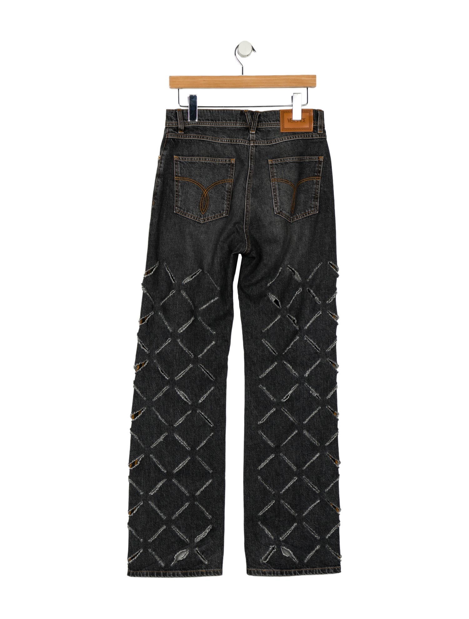 Versace High-Rise Wide Leg Jeans