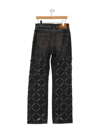 Versace High-Rise Wide Leg Jeans