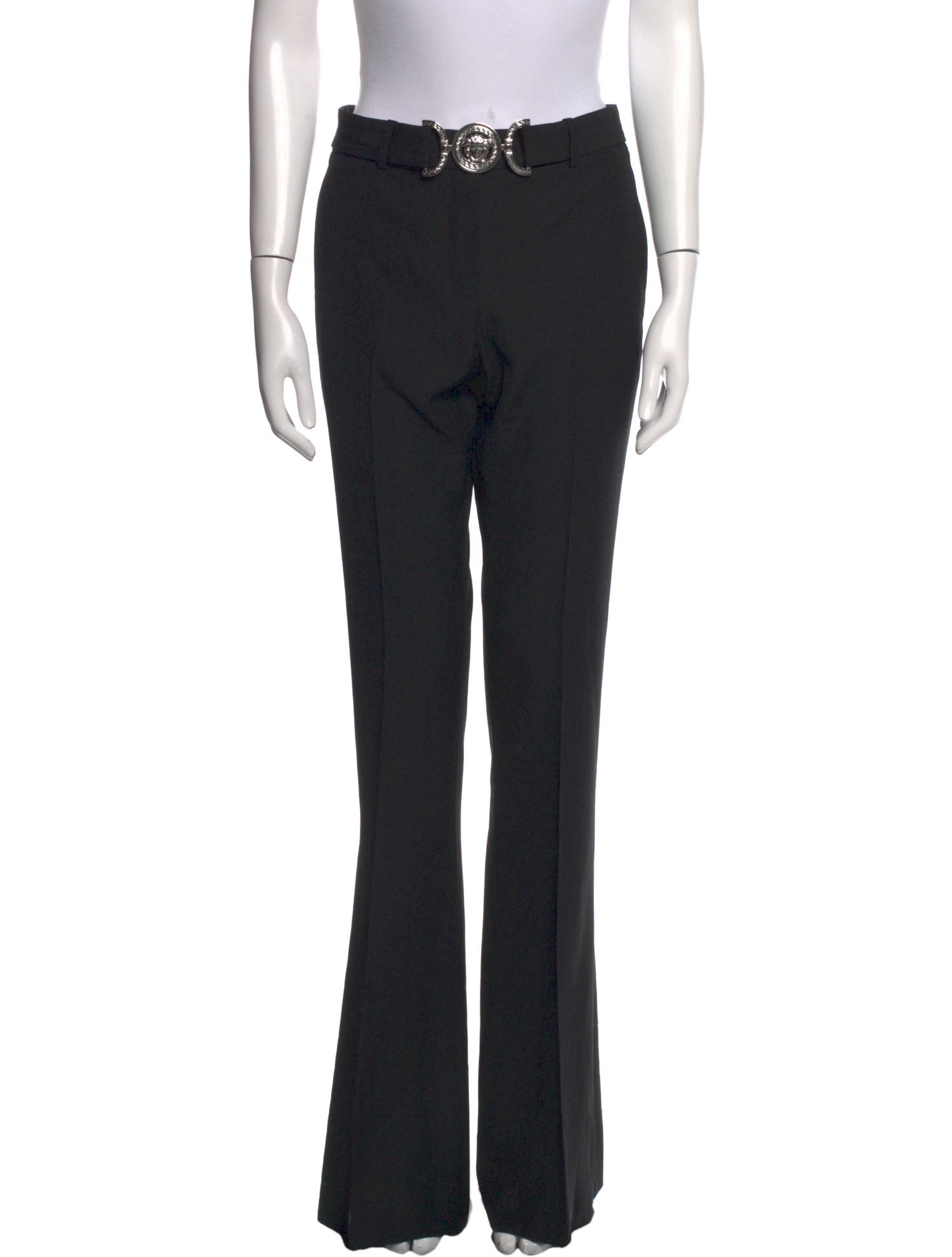 Versace Virgin Wool Wide Leg Pants