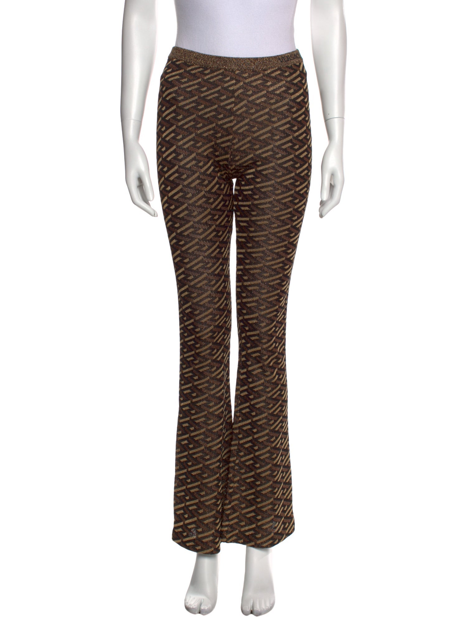 Versace Printed Wide Leg Pants