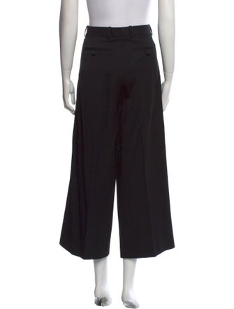 Versace Virgin Wool Wide Leg Pants