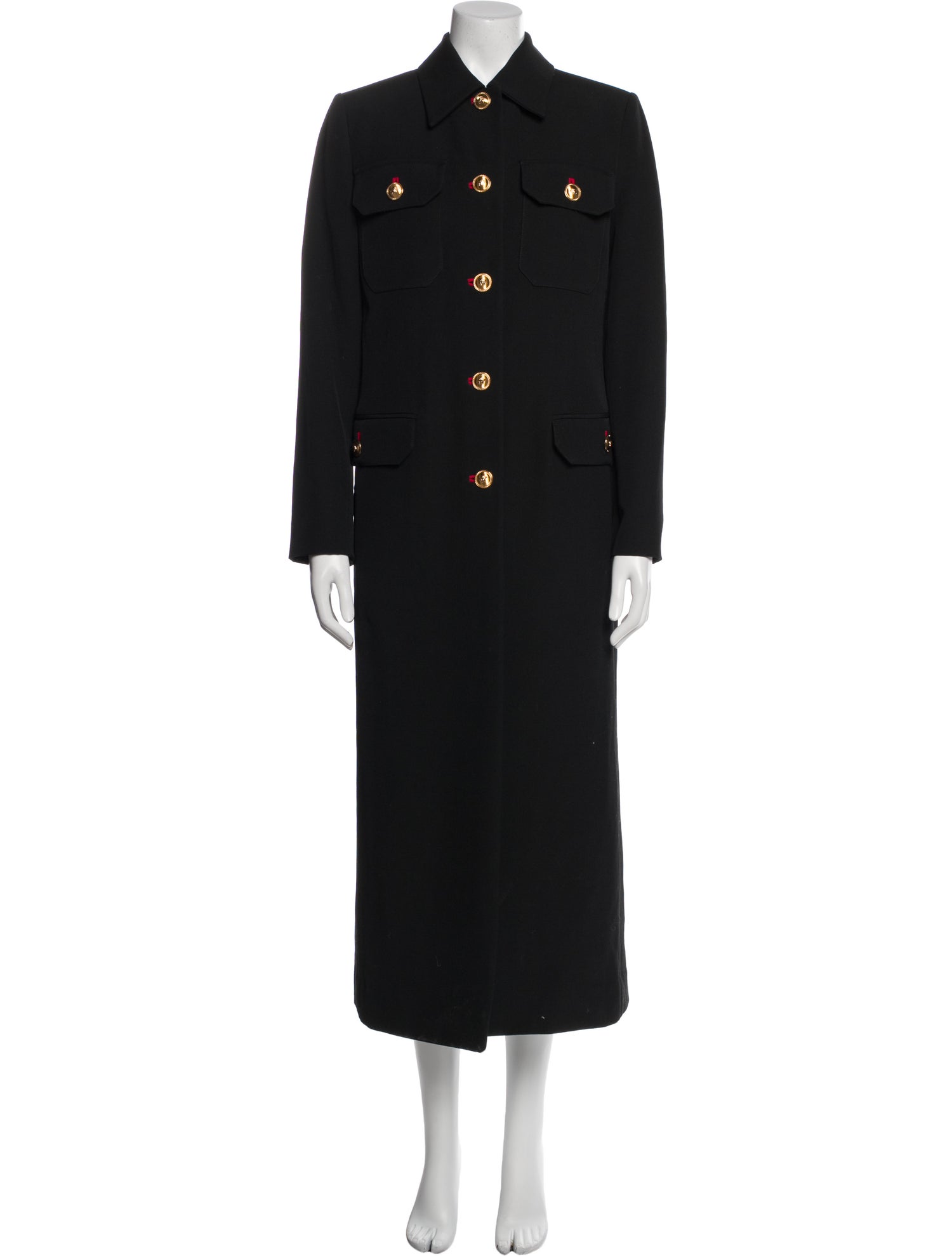 Versace Wool Peacoat