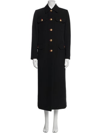 Versace Wool Peacoat