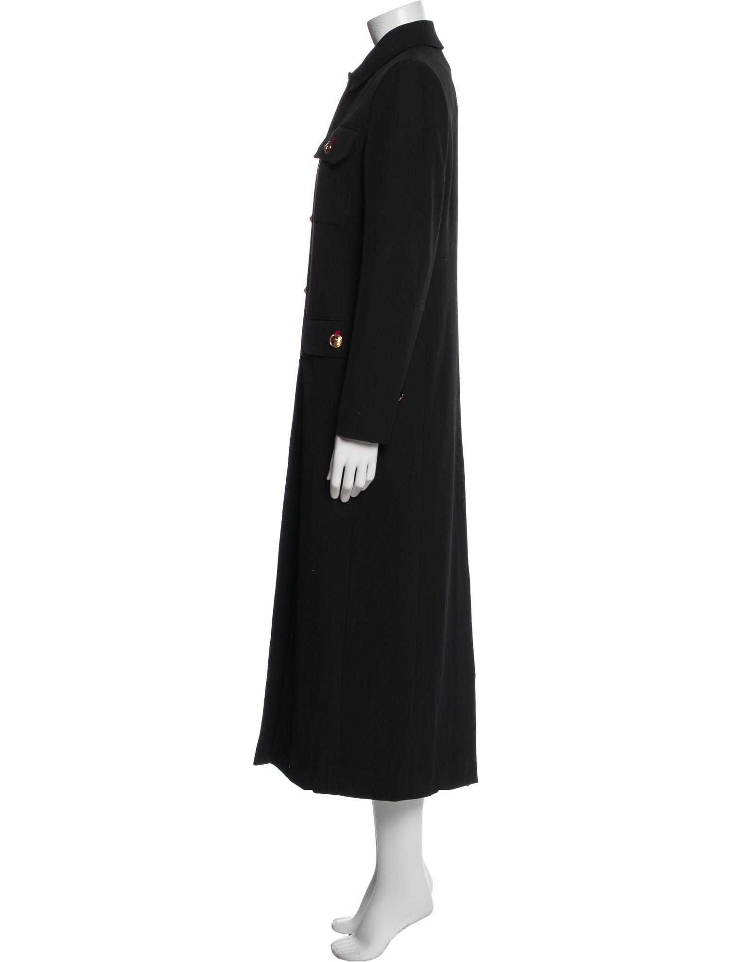 Versace Wool Peacoat