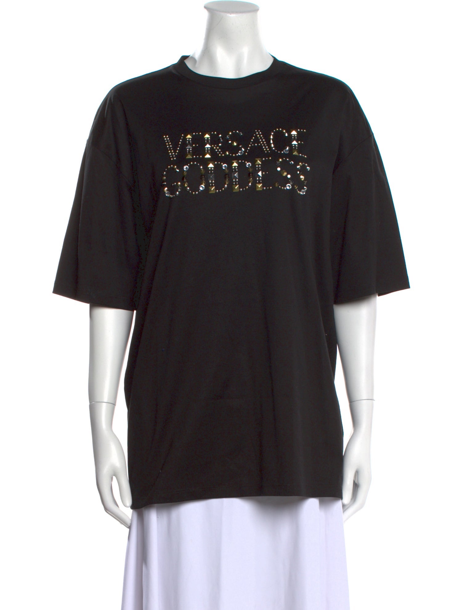 Versace Patterned Crew Neck T-Shirt