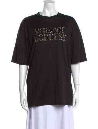 Versace Patterned Crew Neck T-Shirt