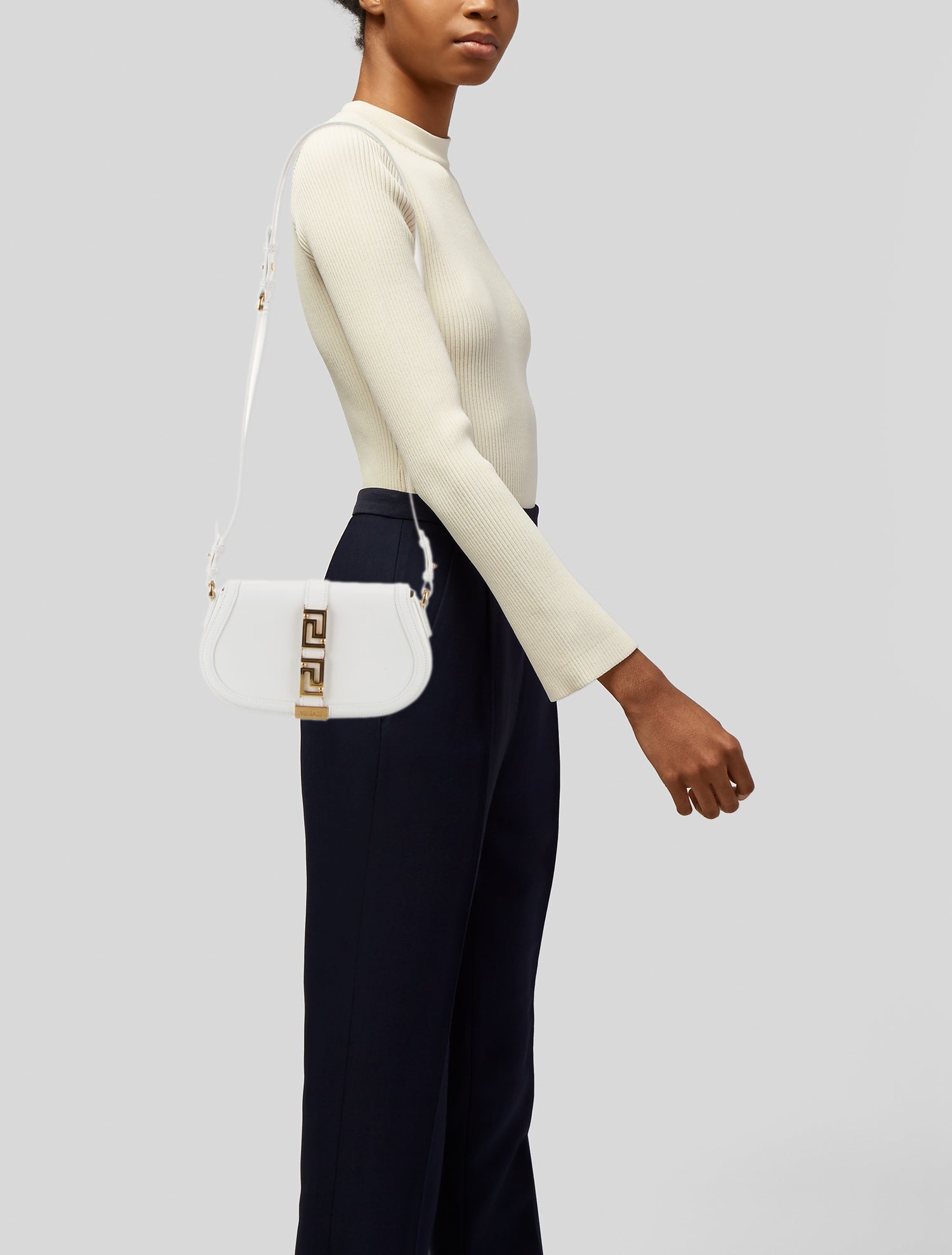 Versace Leather Shoulder Bag